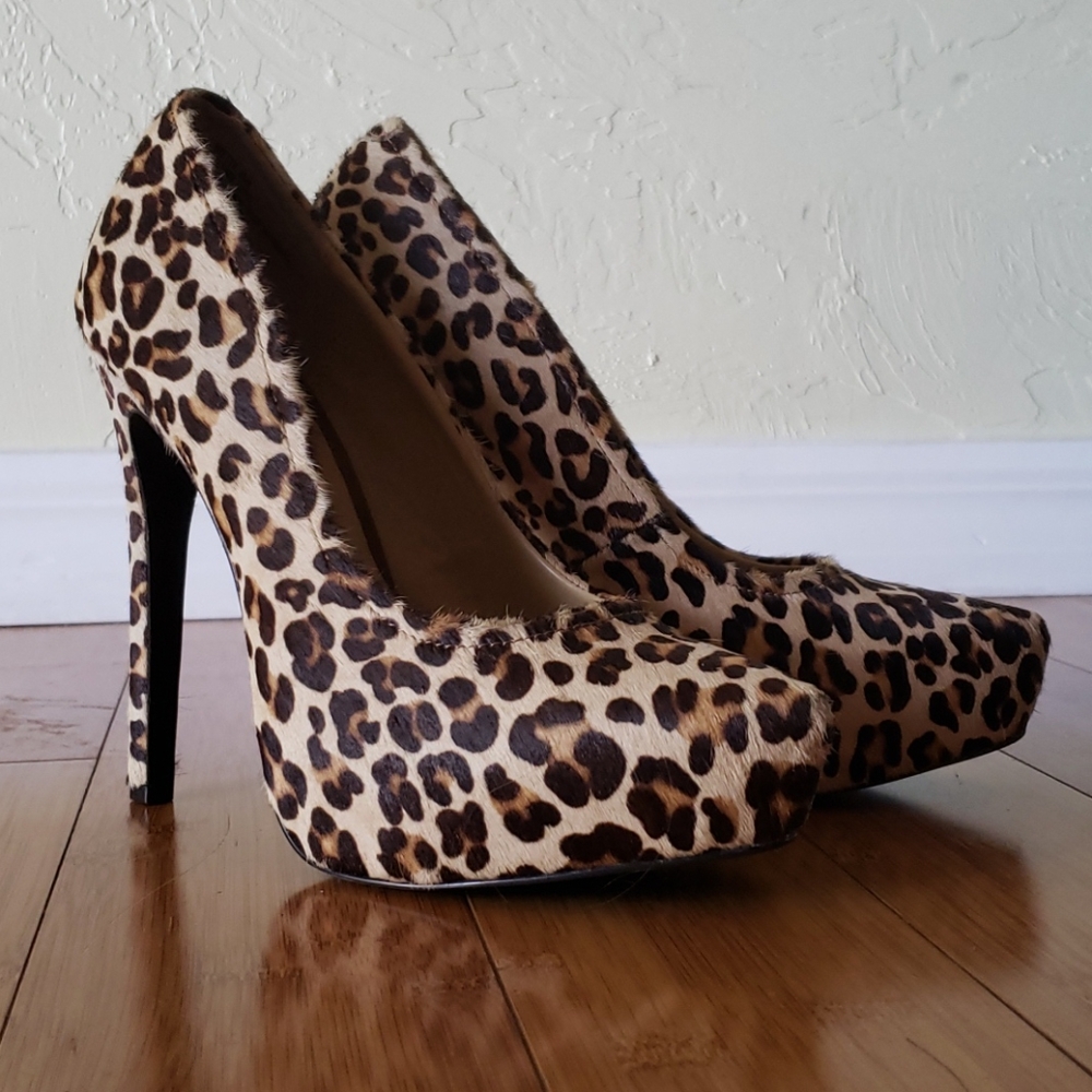Kelsi Dagger 5" Leopard Heels